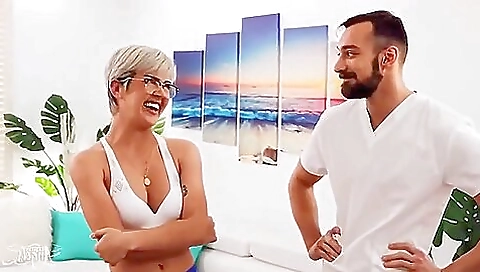 This guy oiled a tranny up and down in the missionary position