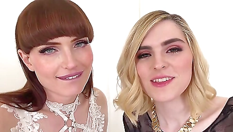 Big dick gets loaded in an anal threesome with two sluts