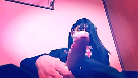 Cute japanese teen 18+ naked while rubbing her pussy