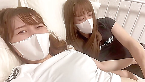 Busty tranny with a nice body is playing with her hands