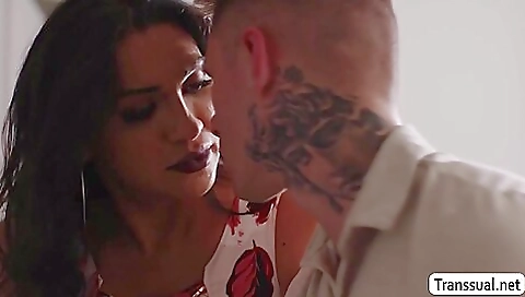 Petite brunette teen fucks her stepbrother in her hole