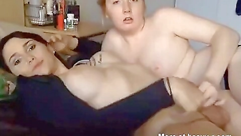 Blonde brunette takes on her lover's prick and rimmed off